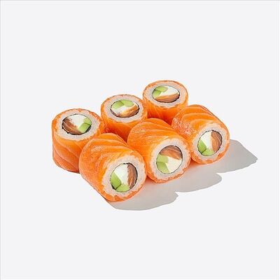 Филадельфия с лососем в Много лосося по цене 895 ₽