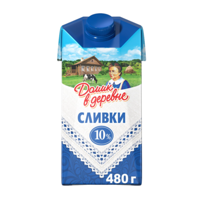 Сливки стерилизованные Домик в деревне, 10% в Азбука Вкуса Экспресс Меню по цене 133 ₽