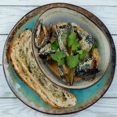 Мидии в соусе том ям в Хорошие руки Рыба по цене 1170 ₽