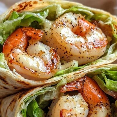 Шаурма с креветками в соусе Sweet chilli и пармезаном в Одно мясо по цене 570 ₽