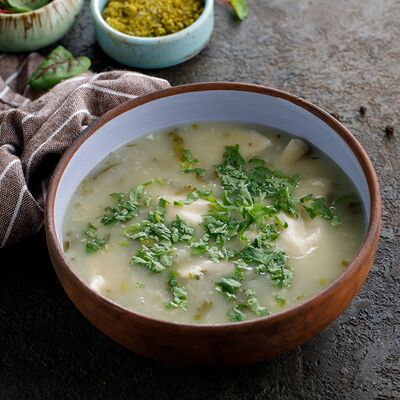 Квари с творогом надуги в соусе Чихиртма в Баклажан в ТЦ 