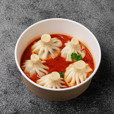 Мини-хинкали с говядиной в томатном соусе в Баже по цене 410 ₽