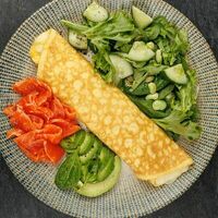 Омлет французский с лососемв Neft