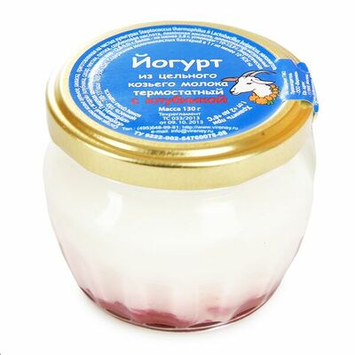 Йогурт из цельного козьего молока 2,8-5,5% с клубникой, фермерское хозяйство Виренея, Московская область, Бзмж в Азбука Вкуса Экспресс Меню по цене 83 ₽