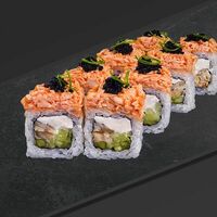 Ролл с копченым угрем и снежным крабом №12 в Sushkin Set