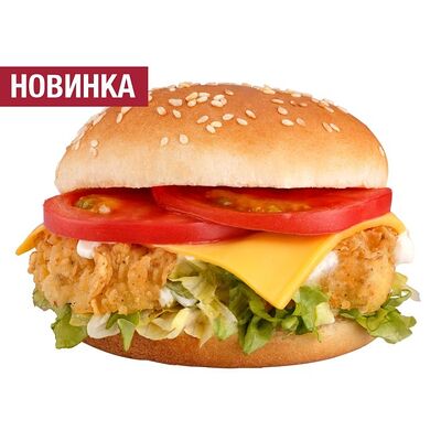 Бургер Чикен Чиз в Chicken Pizza & Sushi по цене 197 ₽