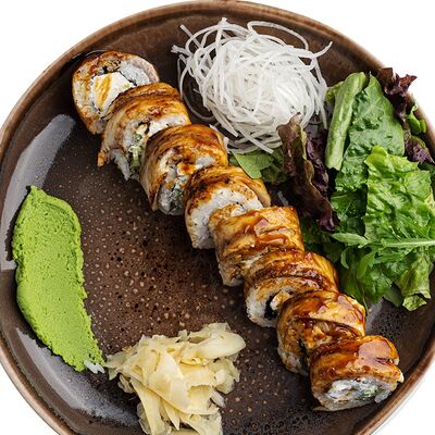 Ролл с опаленным угрем в Cheese Knock по цене 1020 ₽