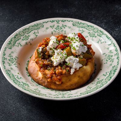 Бриам (печеные овощи на мангале с греческой лепешкой) в Шале Берёзка по цене 730 ₽