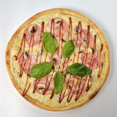 Пицца с ветчиной и грибами в БамБуши по цене 445