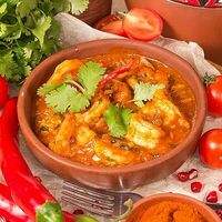 Чахохбили из тигровых креветок в Мушмула