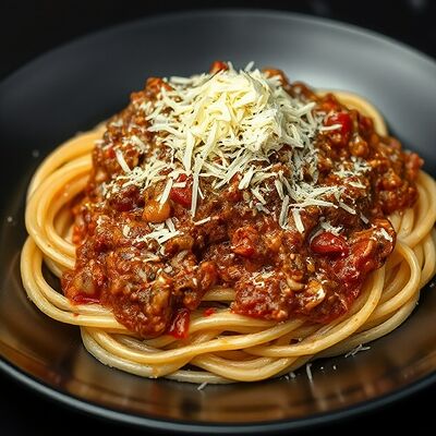 Спагетти Болоньезе в Мидийный рай по цене 570 ₽