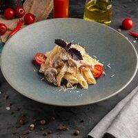 Паста пенне c курицей и грибами в Сытно Аппетитно