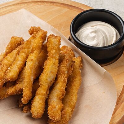 Куриные стрипсыв ТОПКА Пицца на дровах по цене 405 ₽