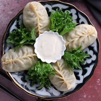 Манты с говядинойв Чайхана Самарканд по цене 440 ₽