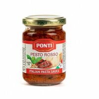 Соус Песто Россо PONTI, Italian Pasta Sauce, Pesto Rosso, Италия, 135 г в Ченто пицца М7