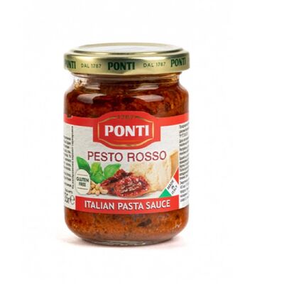 Соус Песто Россо PONTI, Italian Pasta Sauce, Pesto Rosso, Италия, 135 г в Ченто пицца М7 по цене 950 ₽