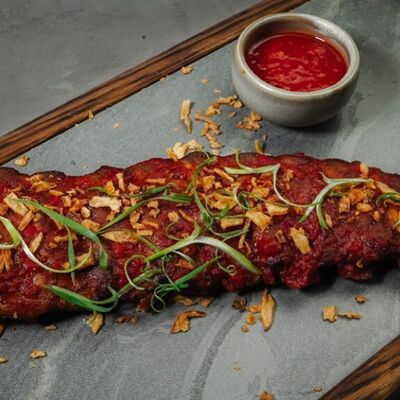 Острые свиные ребра с соусом чипотле в Рестобар Гриль 39 по цене 890 ₽