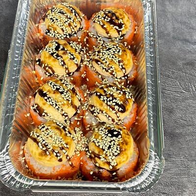 Запечённый ролл Эби в Роллы сумо по цене 630 ₽