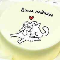 Бенто-торт с вашей надписью и картинкой Кот Саймона в Кондитерская VO