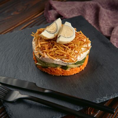 Салат Гнездо глухаря в Шашлычный двор по цене 432