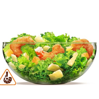 Салат Цезарь с креветками в Бургер Кинг по цене 480 ₽