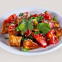 Салат Теплый баклажан в Basilic -Территория Вкусной Еды