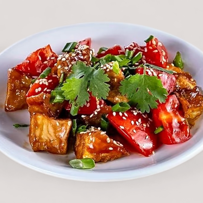 Салат Теплый баклажан в Basilic -Территория Вкусной Еды по цене 1545 ₸