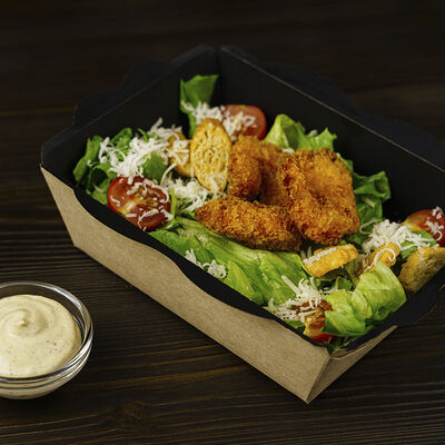 Цезарь с креветками в панировке в Baker Kebab по цене 455 ₽