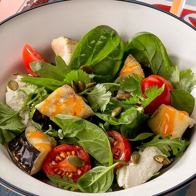 Хрустящей баклажан со сливочным кремом в Бенджамин по цене 499 ₽