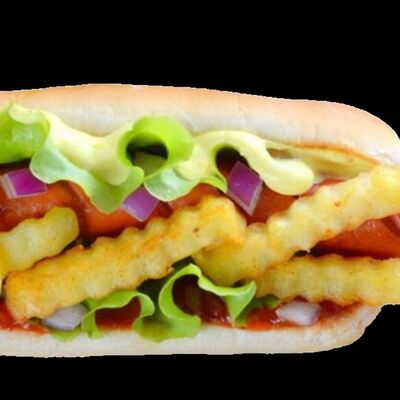 Хот-дог с фрив Хочу Гриль и Чебуреки по цене 180 ₽