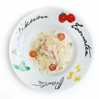 Фетучини с лососем в сливочно - ореховом соусе в San-Pizzerino по цене 990 ₽