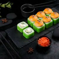 Запечённый ролл Кани Грин в Суши даром