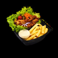 Шашлык шейка свиная (ланч бокс) Большой в BBQ