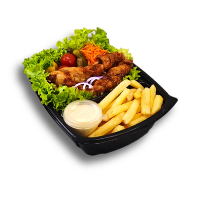 Шашлык шейка свиная (ланч бокс) Большой в BBQ по цене 691 ₽