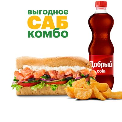 Комбо Лосось Крем-чиз 15 см в Subway по цене 500 ₽