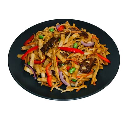 Лапша пшеничная с говядиной и перечным соусом в Тайские рисоварни Soi7 по цене 630 ₽