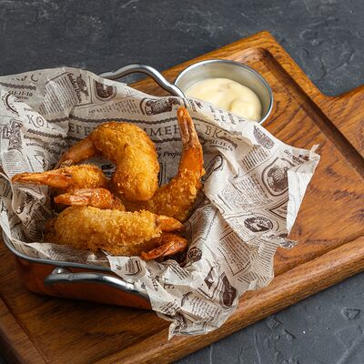 Тигровые креветки в темпуре с соусом лемонграсс в Jager Meet to Eat по цене 920 ₽