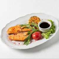 Стейк из семги на гриле в Ресторан Татев