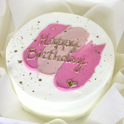 Бенто-торт С днем рождения с золотом в Кондитерский дом Медовый по цене 1870 ₽