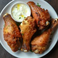 Шашлык из куриных окороков на угляхв Прожарка