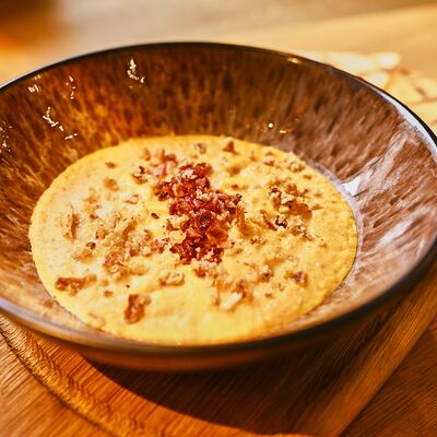 Сырный крем-суп с беконом в Geografia по цене 435 ₽