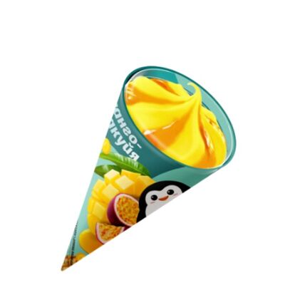 Рожок Манго-маракуйя в кофе Coffeezy Specialty / Мороженое 33 пингвина по цене 180 ₽