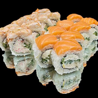 Набор лосось-креветка в King Box по цене 959 ₽