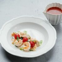 Томатный суп с морепродуктами в Август