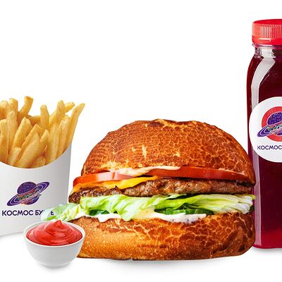 Нептун комбо в Космос бургер по цене 890 ₽