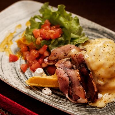 Морковные вафли с беконом в Ребра по цене 456 ₽