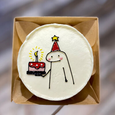 Бенто торт клубника со сливкамив Kissberry по цене 1650 ₽