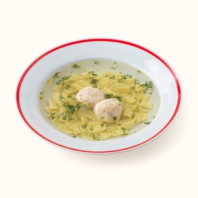 Суп-лапша с куриными фрикадельками в Пироговый Дворик по цене 222 ₽