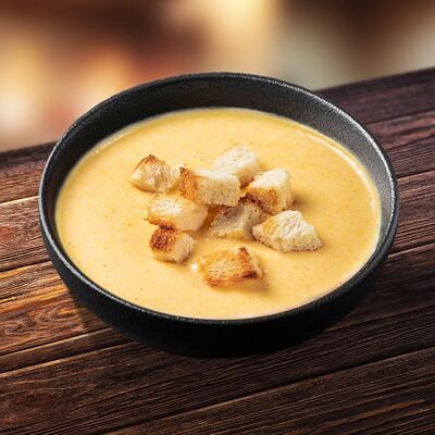 Сырный суп с крутонами в Суши Рай по цене 299 ₽