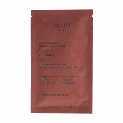 Шоколад горький Mojo Cacao 100% Гренада Grenada в Азбука Вкуса Экспресс Меню по цене 159 ₽